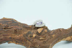 Amethyst and Silver Ring