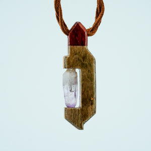Amethyst and Recycled Skateboard