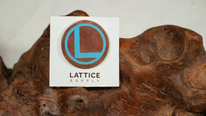 Lattice Logo Pin - Copper