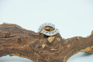 Fire Agate and Silver ring