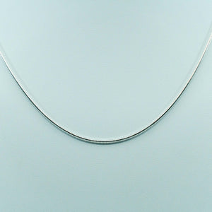 18in Sterling Silver snake chain with clasp